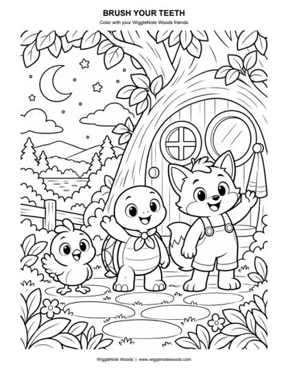 Brush Your Teeth — Coloring page 5