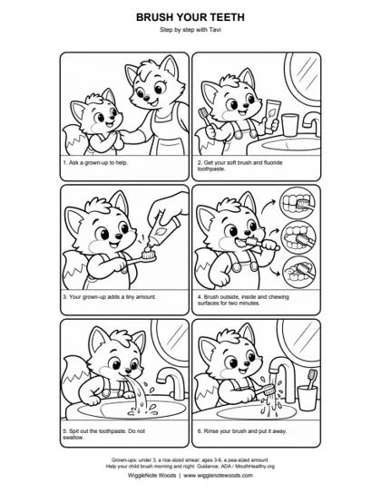 Brush Your Teeth — Step by step